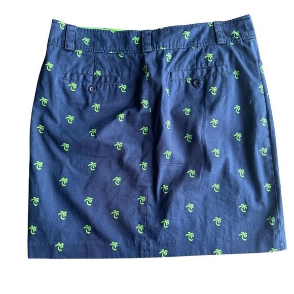 Y2K Lilly Pulitzer Women’s Palm Tree Print Preppy Skirt Size 6 - Picture 2 of 4